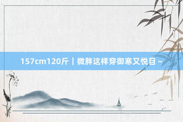 157cm120斤｜微胖这样穿御寒又悦目～